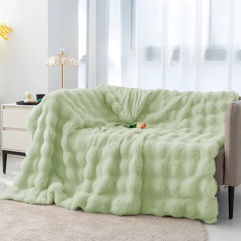 Reemox™ | Fluffy Rabbit Fur Blanket